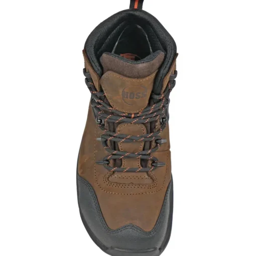 Hoss Men's Stomp Aluminum Toe Waterproof Slip Resist Work Boot - Brown 60203
