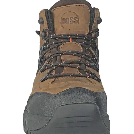Hoss Men's Stomp Aluminum Toe Waterproof Slip Resist Work Boot - Brown 60203