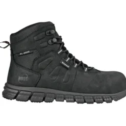 Hoss Men's Tikaboo UL Composite Toe Waterproof Slip Resist Work Boot - Black 60177