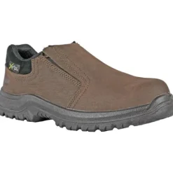 Hoss Men's Worker Composite Toe Slip Resistant Slip On Work Shoe - Brown 30402