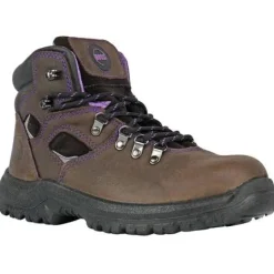 Hoss Women's Lily 6" Steel Toe Waterproof Slip Resistant Boot - Brown 70423