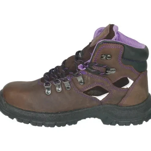 Hoss Women's Lily 6" Steel Toe Waterproof Slip Resistant Boot - Brown 70423