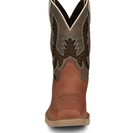 Justin Men's Bolt 11" Nano Comp Toe Western Work Boot -Brown- SE4111