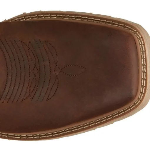 Justin Men's Buster 11" ST Pull On WesternvWork Boot -Brown- SE3100