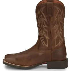 Justin Men's Canter Steel Toe Slip Resist Western Work Boot -Brown- SE4510