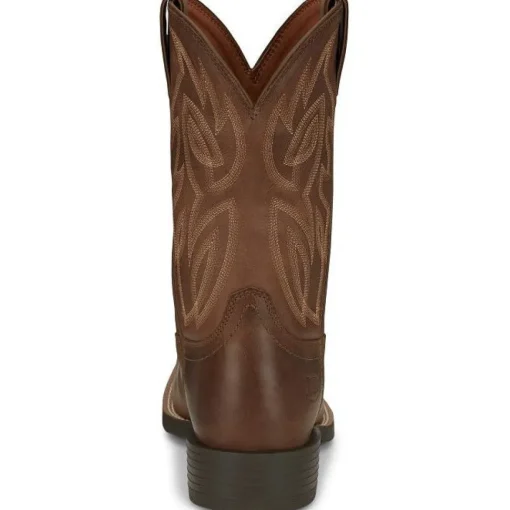 Justin Men's Canter Steel Toe Slip Resist Western Work Boot -Brown- SE4510