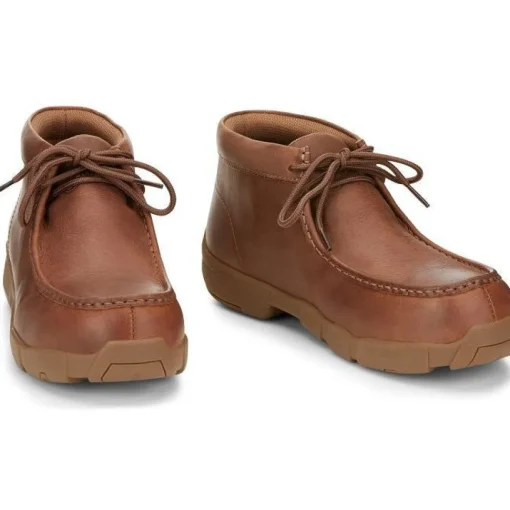 Justin Men's Cappie 4" Alloy Toe Work Shoe -Brown- SE242
