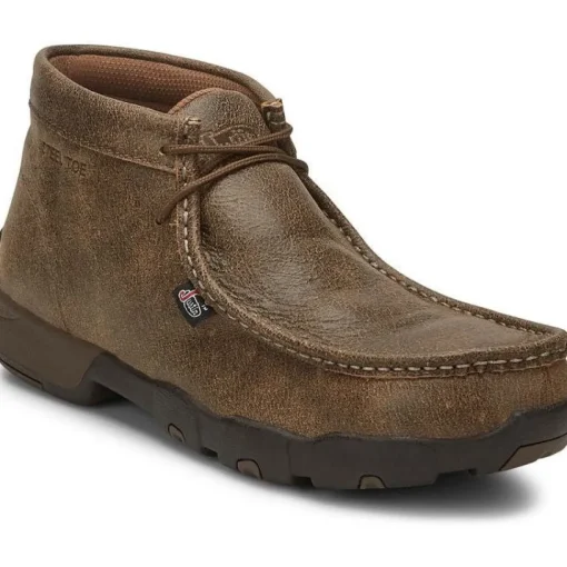 Justin Men's Cappie Steel Toe Work Boot -Tan Bomber- 237
