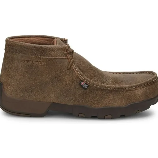 Justin Men's Cappie Steel Toe Work Boot -Tan Bomber- 237