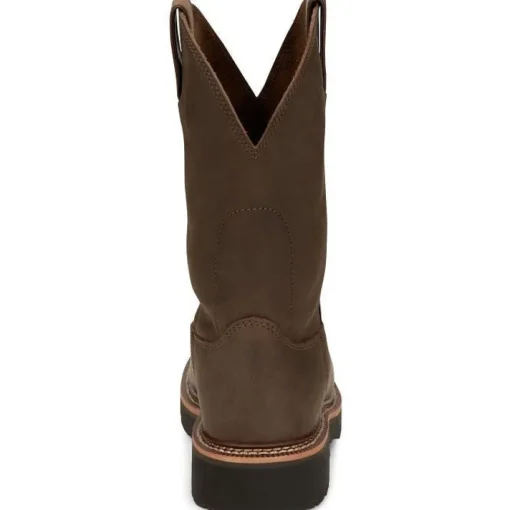 Justin Men's Carbide 11" Western Work Boot -Brown- OW4440