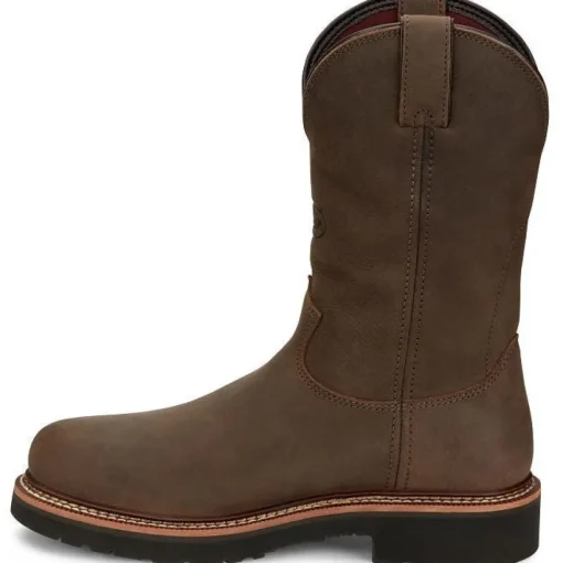 Justin Men's Carbide 11" WP Steel Toe Western Work Boot -Brown- OW4458