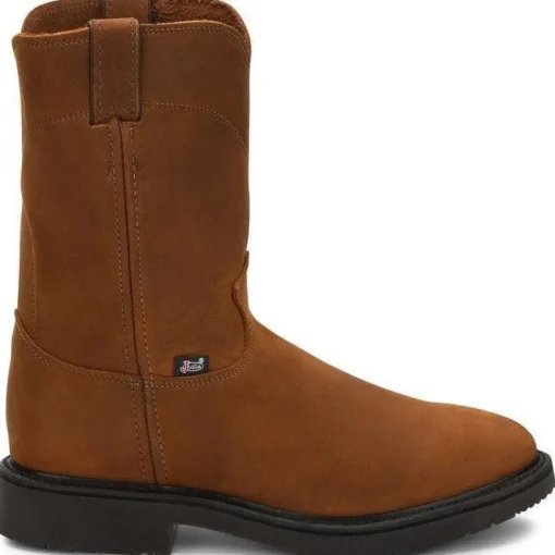 Justin Men's Conductor 10" USA Western Work Boot -Brown- 4760