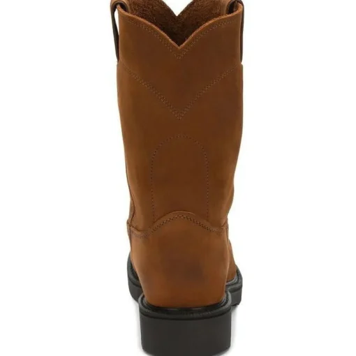 Justin Men's Conductor 10" USA Western Work Boot -Brown- 4760