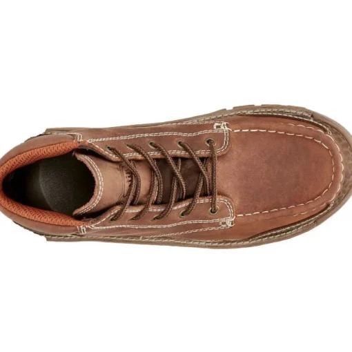 Justin Men's Corbett 5" Moc Toe WP Work Boot -Brown- SE252