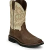 Justin Men's Driller 11" Steel Toe Western Work Boot -Copper- SE4684
