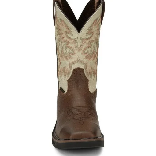 Justin Men's Driller 11" Steel Toe Western Work Boot -Copper- SE4684