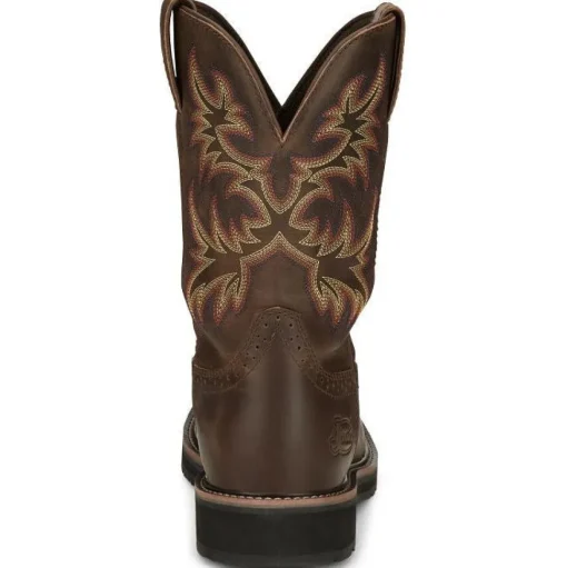 Justin Men's Driller 11" Waterproof Western Work Boot -Tan- SE4689