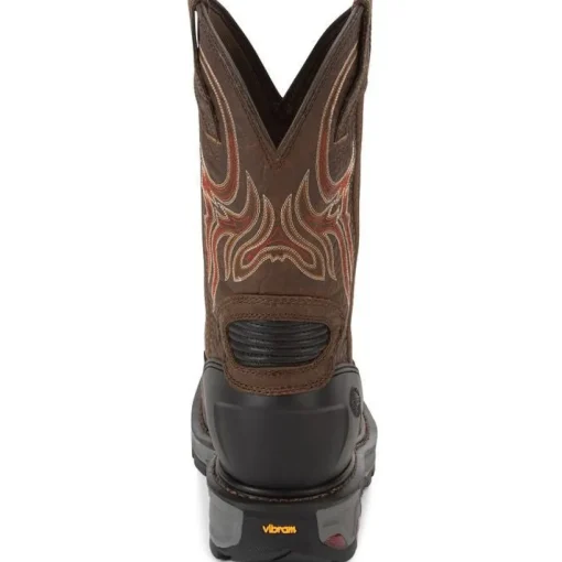 Justin Men's Driscoll 11" Steel Toe Western Work Boot -Brown- WK2111