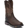 Justin Men's Driscoll 11" Western Work Boot - Pecan Brown - WK2110