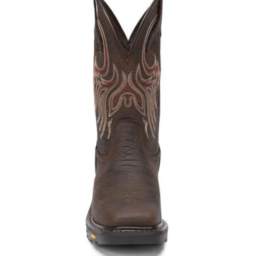Justin Men's Driscoll 11" Western Work Boot - Pecan Brown - WK2110