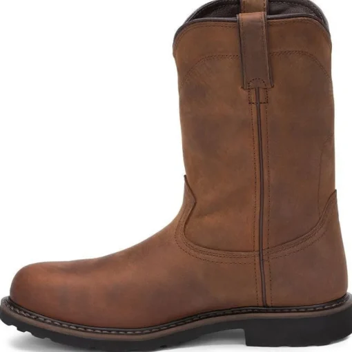 Justin Men's Drywall 10" Steel Toe WP Western Work Boot -Brown- SE4961