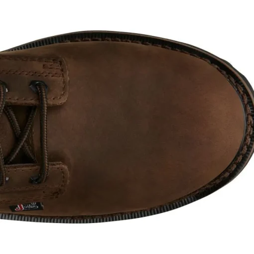 Justin Men's Drywall 8" Steel Toe WP Western Work Boot -Brown- SE961