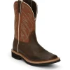 Justin Men's Electrician 11" Western Work Boot - Brown - SE4560