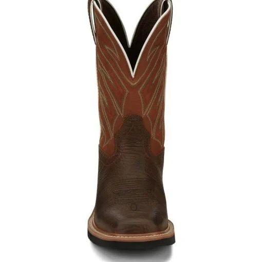 Justin Men's Electrician 11" Western Work Boot - Brown - SE4560