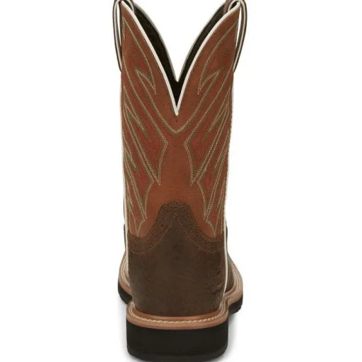 Justin Men's Electrician 11" Western Work Boot - Brown - SE4560