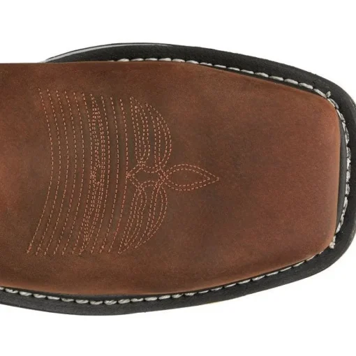 Justin Men's Frontline Hiviz 11" WP Nano Comp Toe Western Work Boot -Brown- CR2152