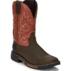 Justin Men's Joist 11" Waterproof Western Work Boot -Brown- SE4944
