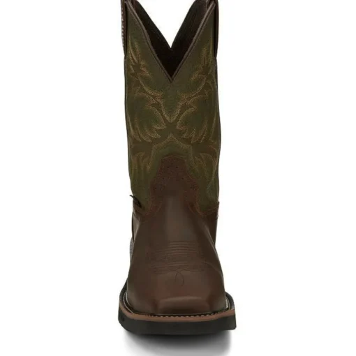 Justin Men's Keavan 11" ST Met Guard Western Work Boot -Brown- SE4570