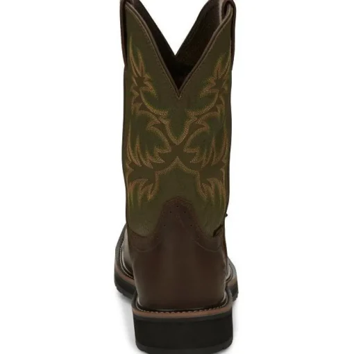 Justin Men's Keavan 11" ST Met Guard Western Work Boot -Brown- SE4570