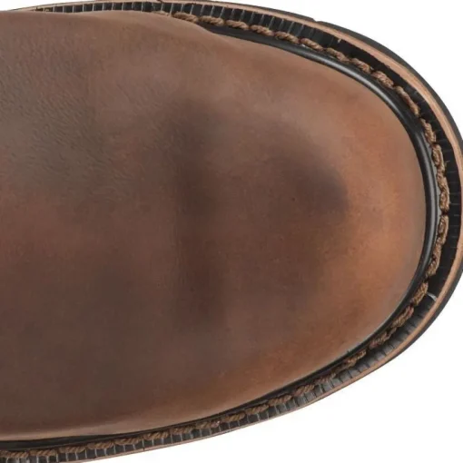 Justin Men's Pulley 10" Comp Toe WP Western Work Boot -Brown- WK4630