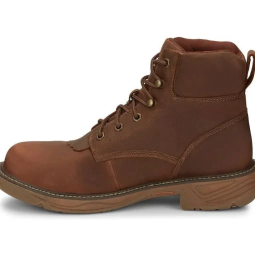 Justin Men's Rush 6" Nano CT WP Western Work Boot -Brown- SE466