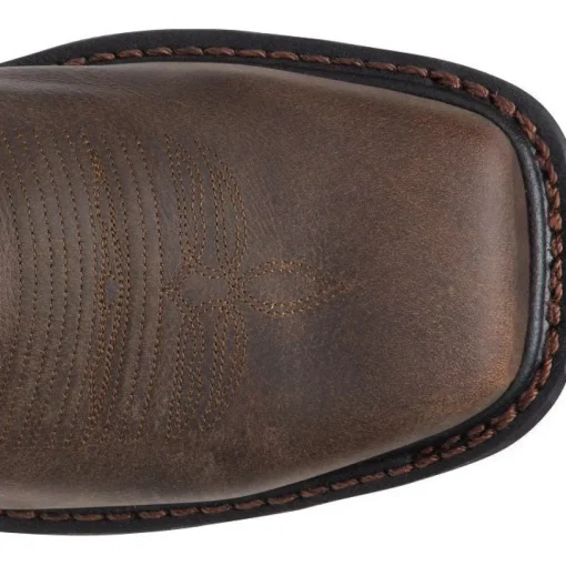 Justin Men's Tanker 11" Steel Toe Western Work Boot -Brown- WK2102