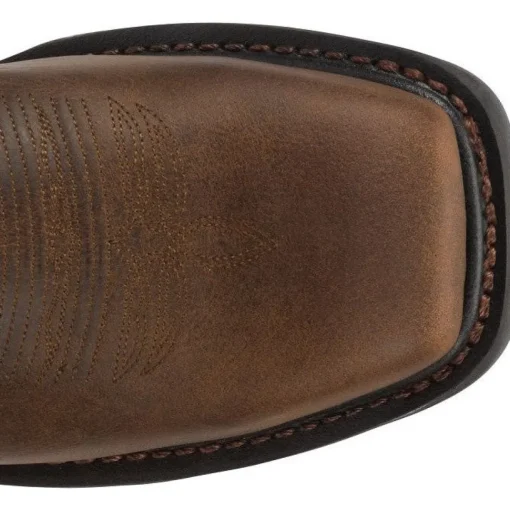 Justin Men's Tanker 11" Steel Toe Western Work Boot -Brown- WK2104