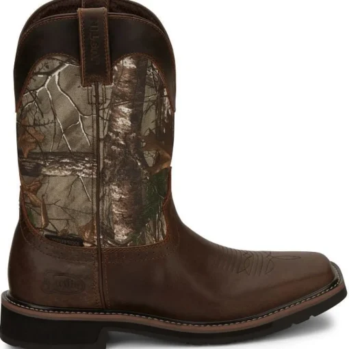 Justin Men's Trekker 11" Waterproof Western Work Boot - Realtree - SE4676