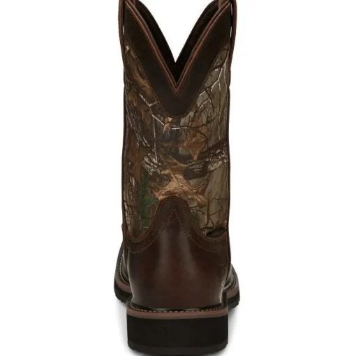 Justin Men's Trekker 11" Waterproof Western Work Boot - Realtree - SE4676