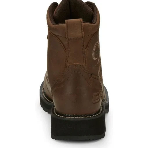 Justin Women's Katerina 6" Steel Toe Western Work Boot -Brown- GY985