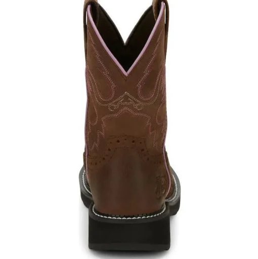 Justin Women's Wanette 8" ST Western Work Boot -Brown- GY9980