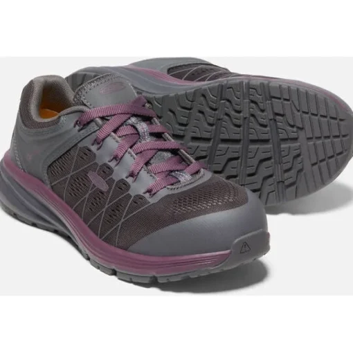 Keen Utility Women's Vista Energy Fiber Toe Work Shoe -Prune Purple- 1026985