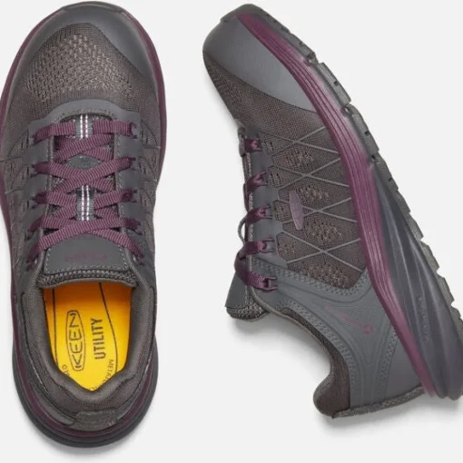 Keen Utility Women's Vista Energy Fiber Toe Work Shoe -Prune Purple- 1026985