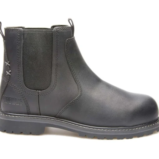 Kodiak Women's Bralorne CT Waterproof Chelsea Work Boot -Black- K4TDBK