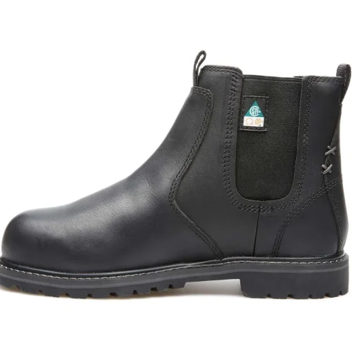 Kodiak Women's Bralorne CT Waterproof Chelsea Work Boot -Black- K4TDBK