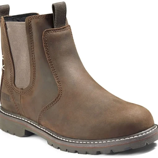 Kodiak Women's Bralorne Soft Toe WP Chelsea Work Boot -Brown- 4TEADB
