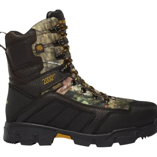 Lacrosse Men's Cold Snap 9" Plain Toe WP 2000G Hunt Boot Mossy Oak 566712