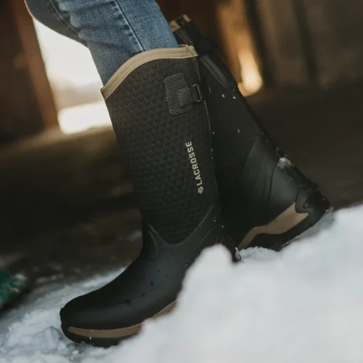 Lacrosse Women's Alpha Thermal 14" WP Rubber Work Boot - Black - 644108