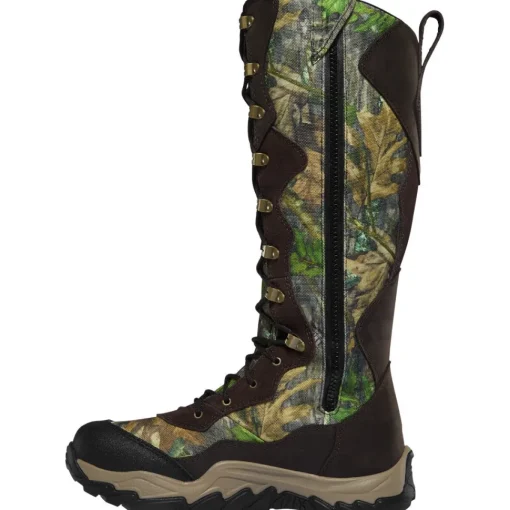 Lacrosse Women's Venom II 15" WP Side Zip Snake Hunt Boot - Mossy Oak - 501001