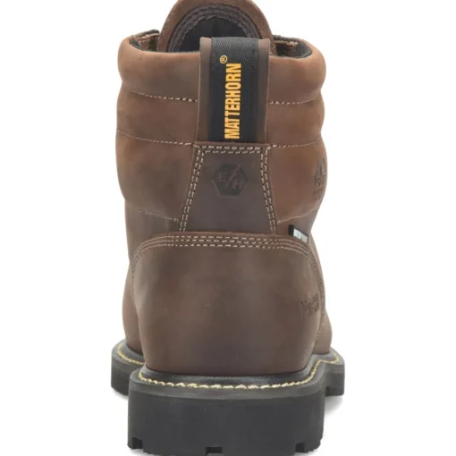 Matterhorn Men's D30 6" Steel Toe WP Metguard Work Boot -Brown- MT2520